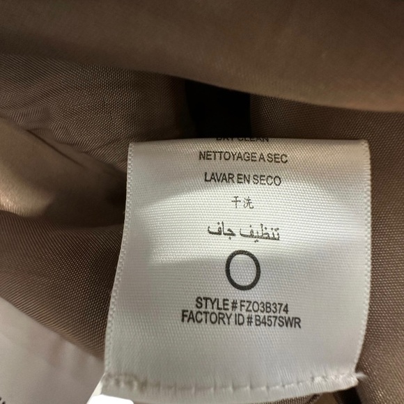 Women’s Tan Pleated Lined Belted Mini Skirt ~ Size 0 - Picture 8 of 9